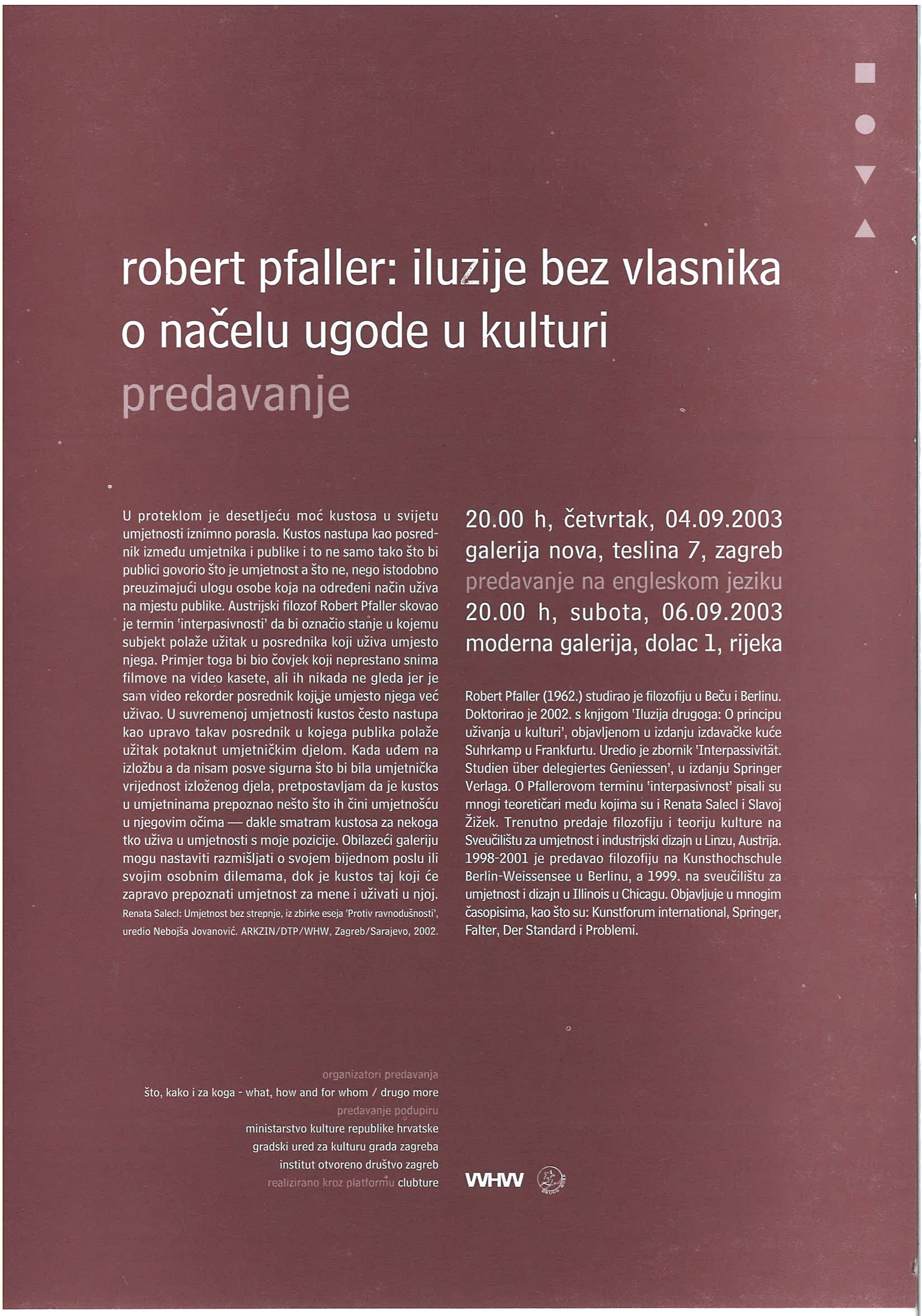 Robert pfaller iluzije bez vlasnika whw2003