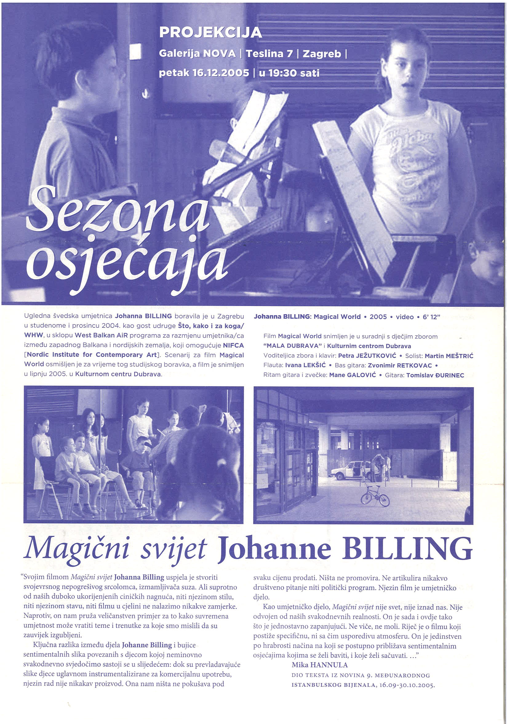 Magi ni svijet johanne billing whw2005